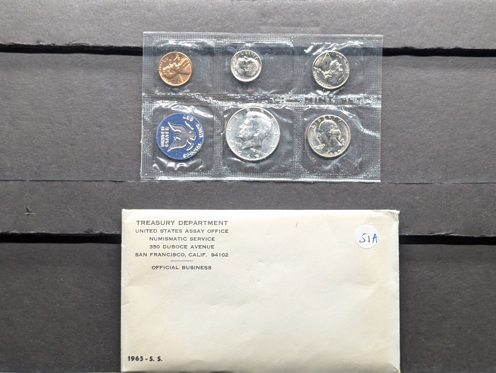 1965 Special Mint Set in original like new envelope. GEM Proof Like. (1 of 3)