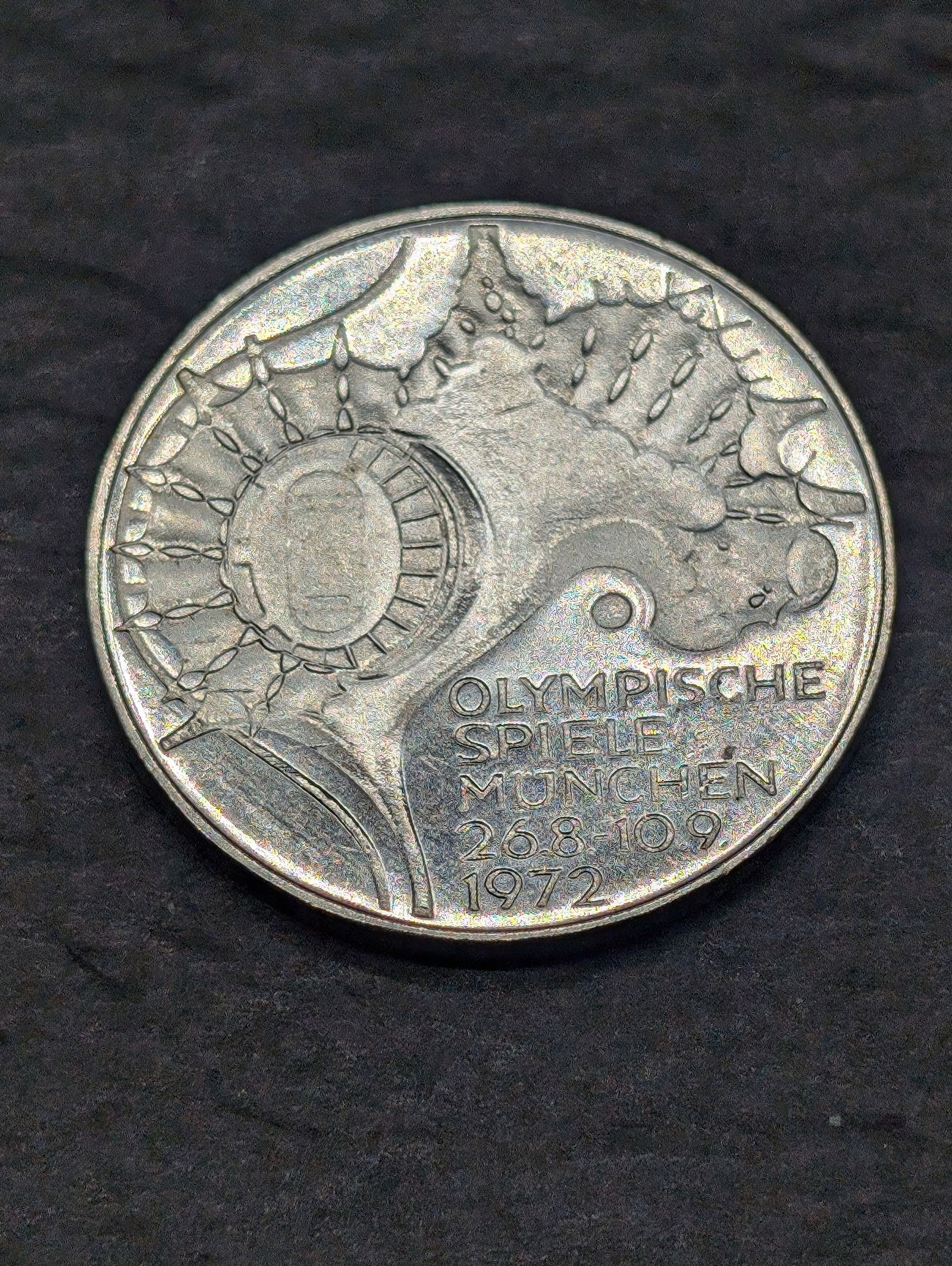 1972-F Germany 10 Silver Marks - Olympic Games in Munich (1 of 2)