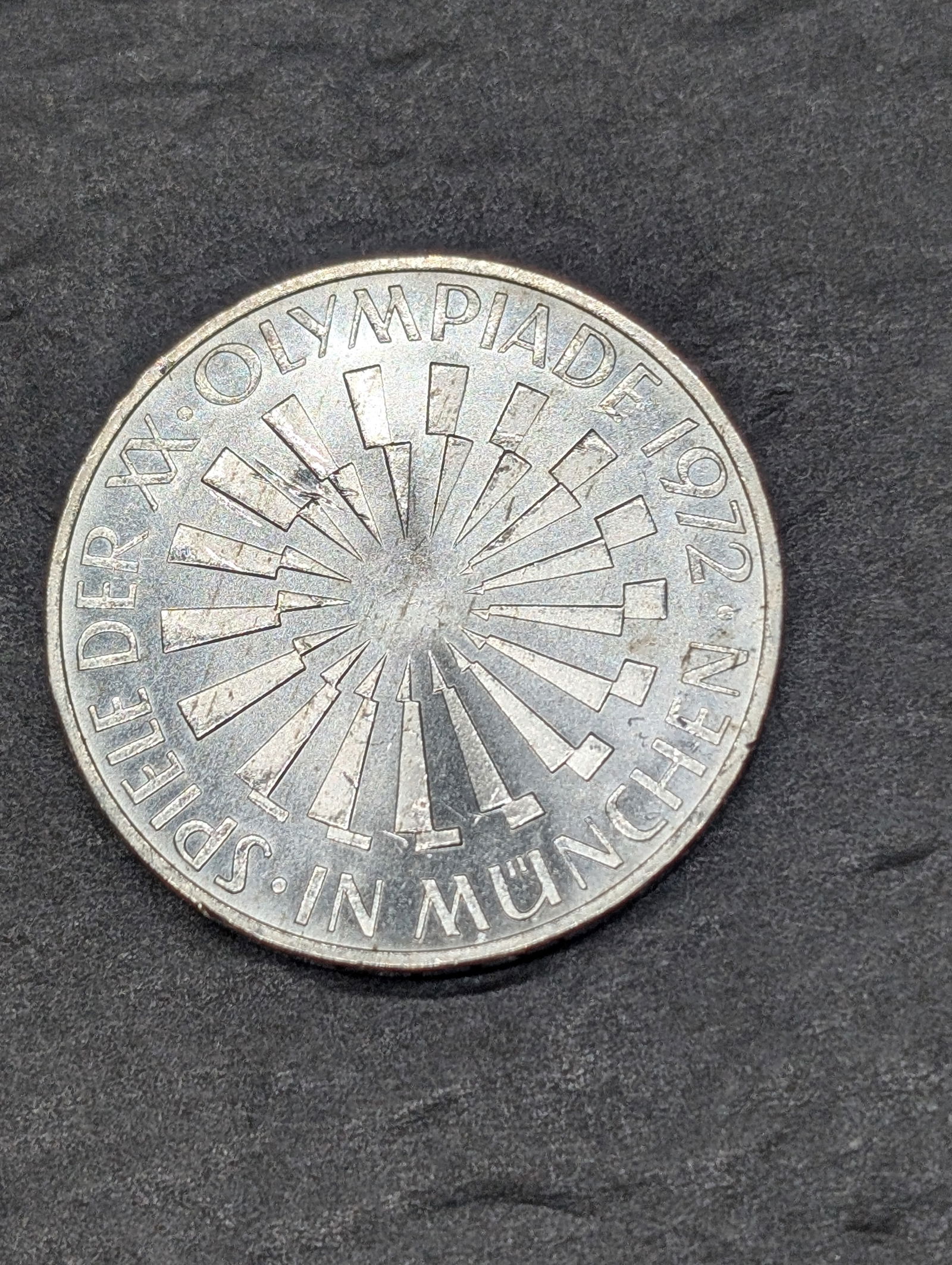 1972-J Germany 10 Silver Marks - Olympic Games in Munich (1 of 2)