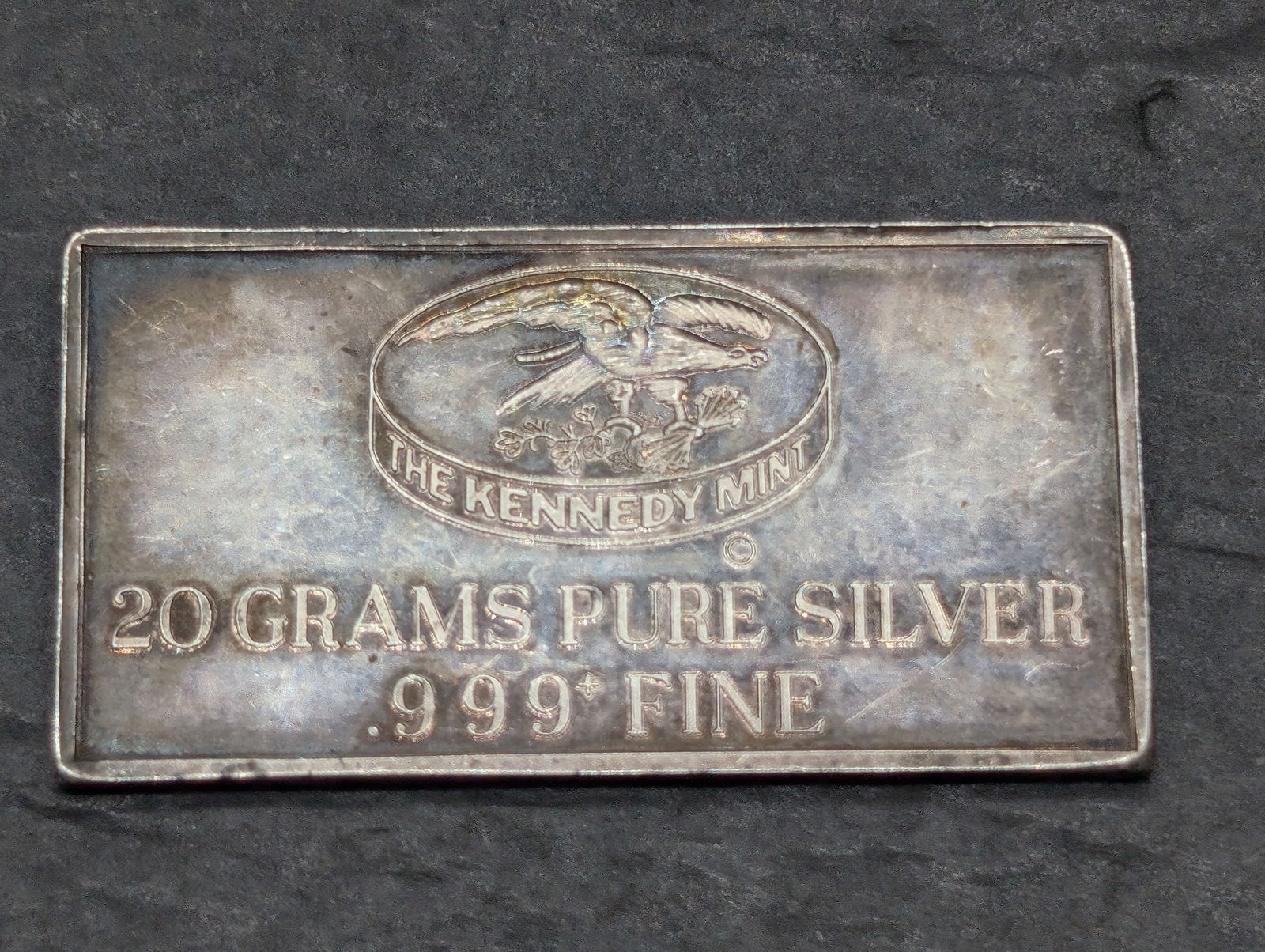 20 Grams .999+ PURE SILVER Dwight D. Eisenhower Designed Art Bar (1 of 2)