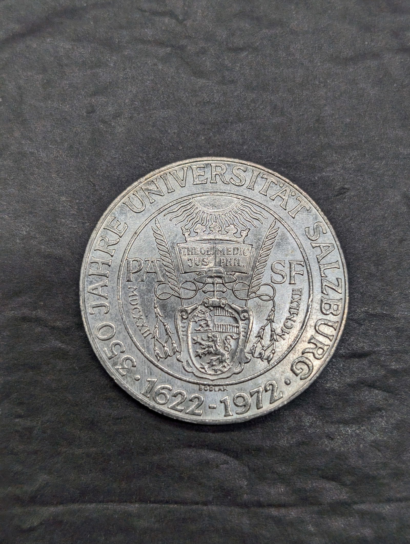 1972 Austria 50 Silver Schillings - 350th Anniv. of the Salzburg University (1 of 2)