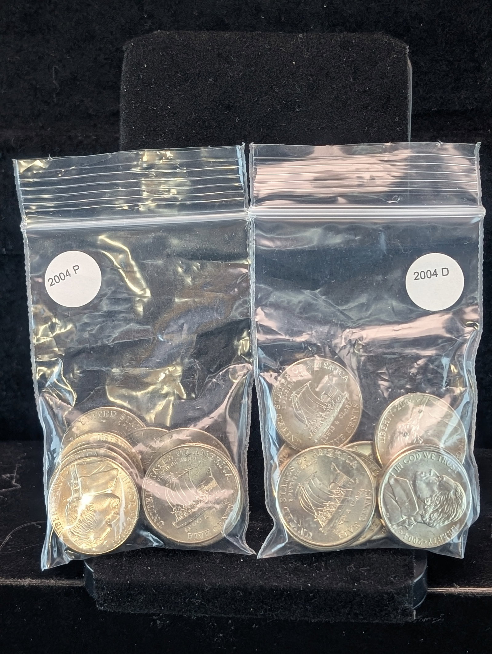 (10) each 2004-P & 2004-D Jefferson Nickels: (10) each 2004-P & 2004-D Jefferson Nickels