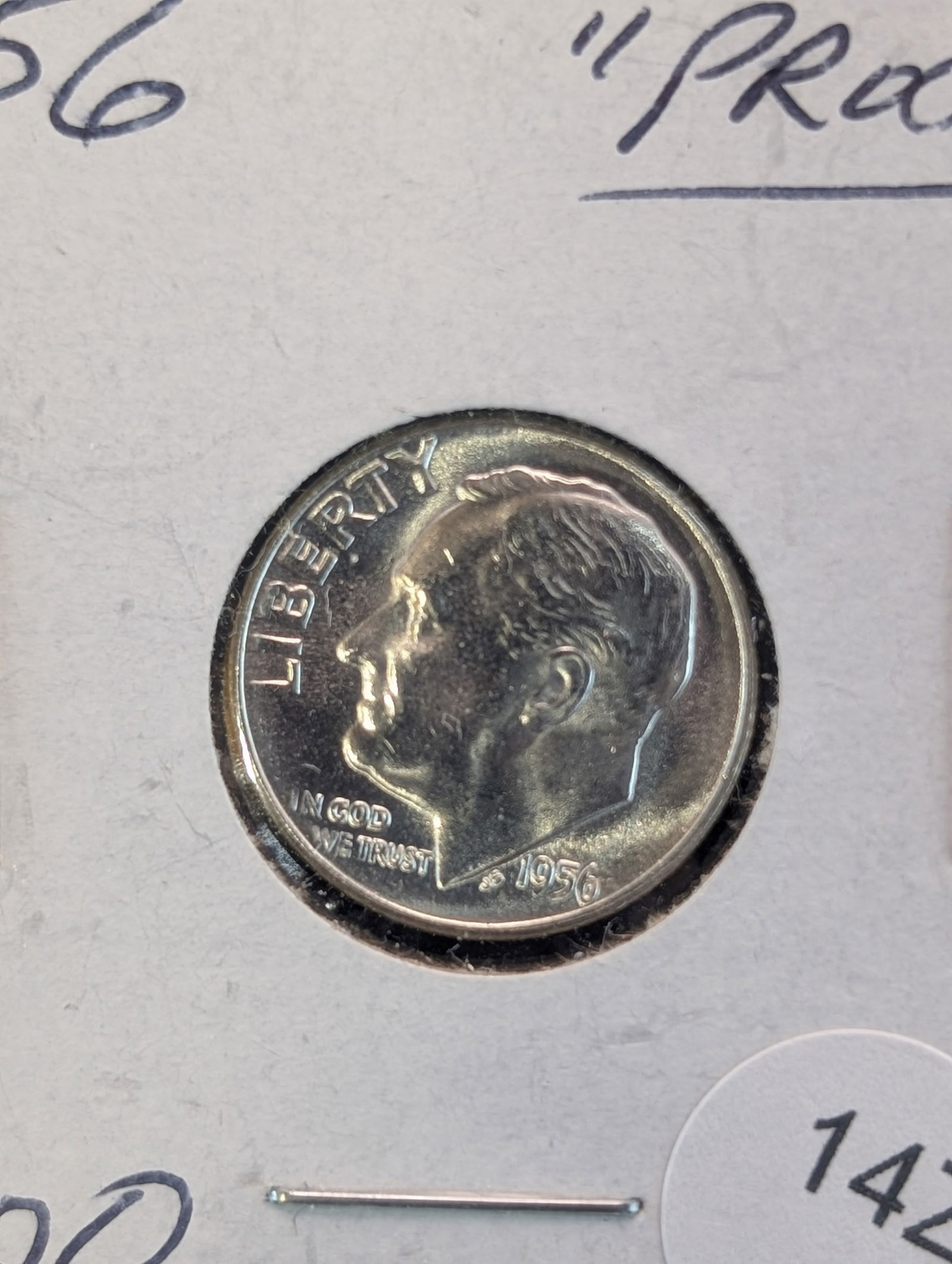 1956 Proof 90% "Silver" Roosevelt Dime (1 of 2)