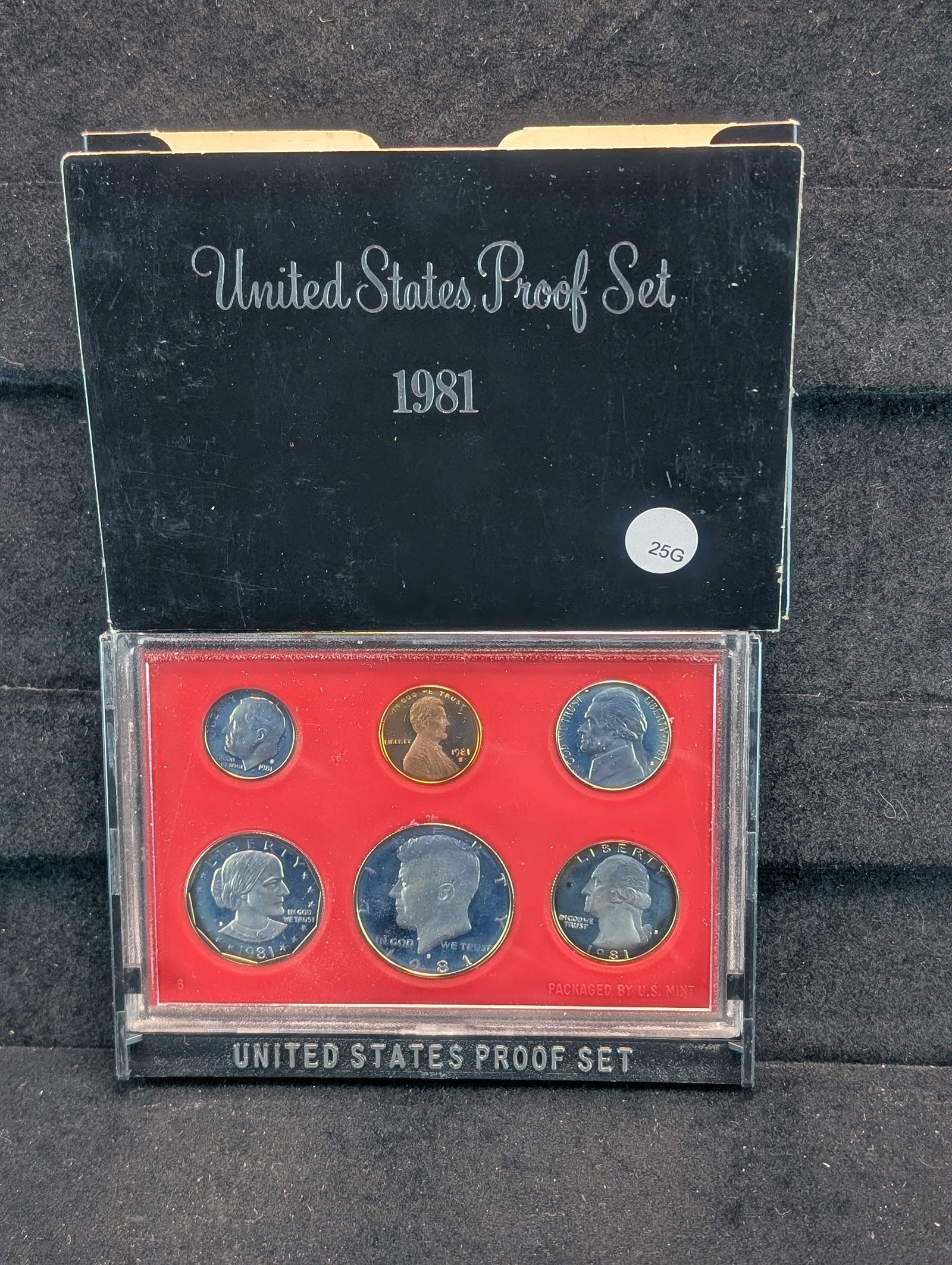 1981-S US Mint Proof Set. OGP. Contains 6 GEM Proof Coins. (1 of 3)