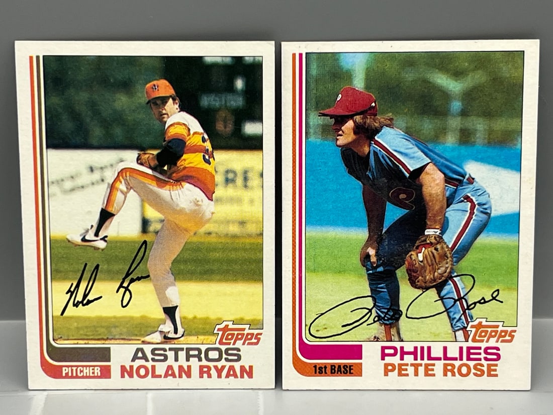 1982 Topps Nolan Ryan #90 & Pete Rose #780 (1 of 2)