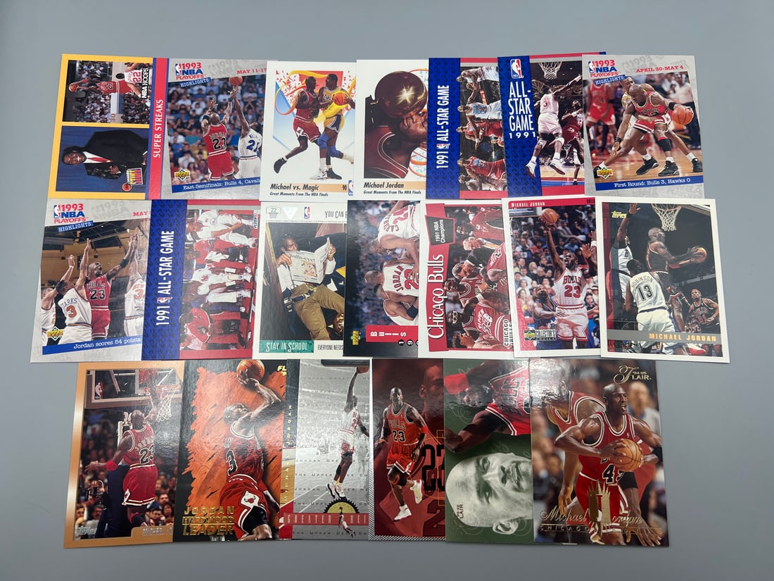 Lot of (20) Assorted Michael Jordan Basketball Cards - Varying Conditions: Lot of (20) Assorted Michael Jordan Basketball Cards - Varying Conditions