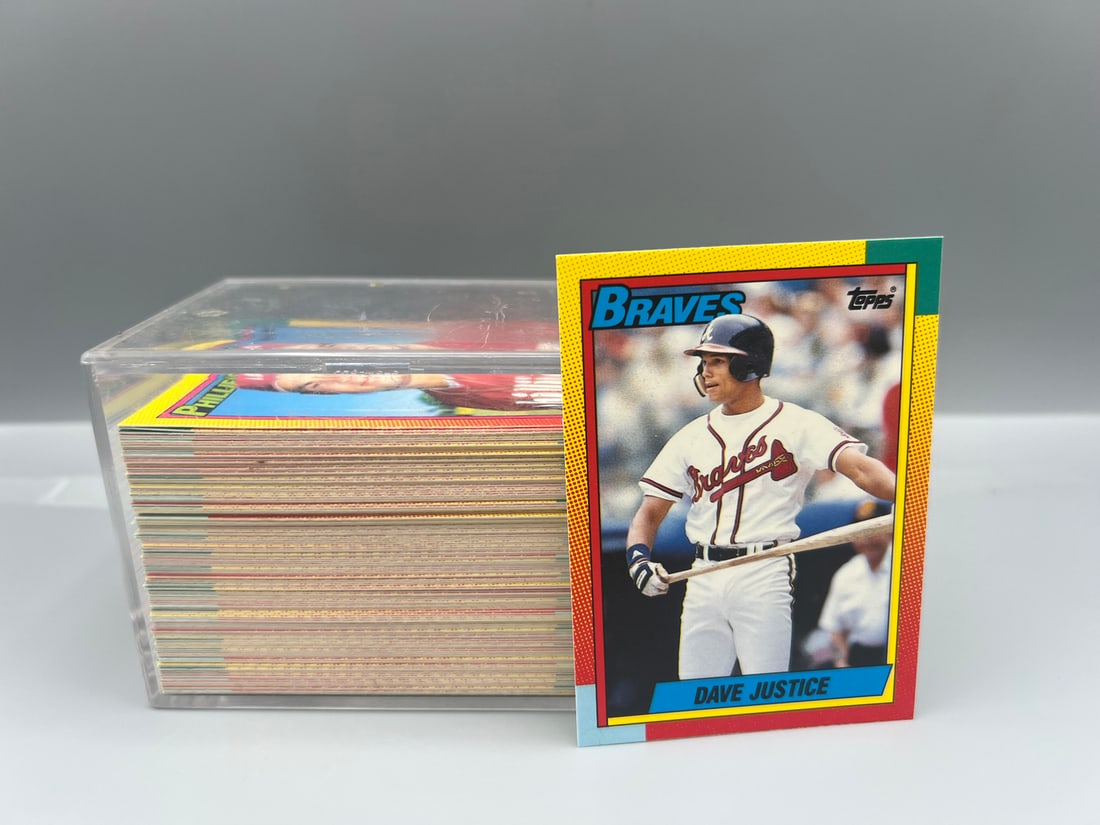 1990 Topps Traded Baseball Complete Set W/ David Justice RC (1 of 3)