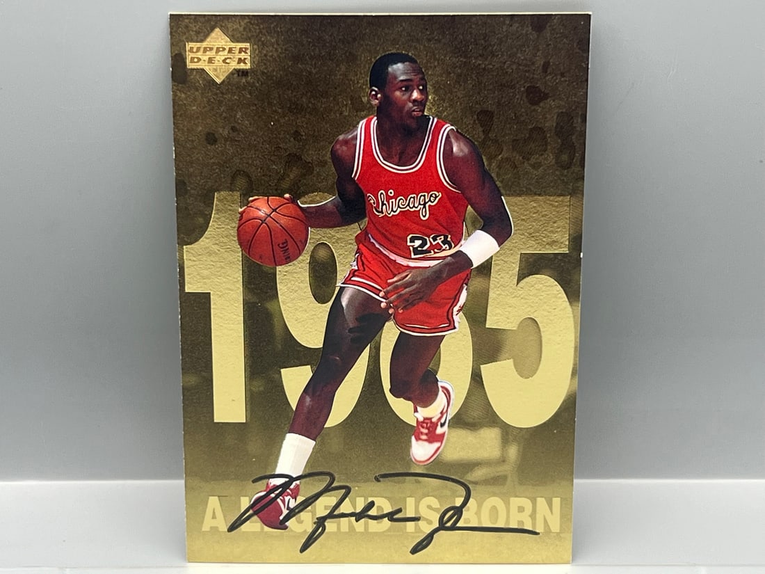 1998 Upper Deck Michael Jordan A Legend Is Born Oversized Card #1 (1 of 2)