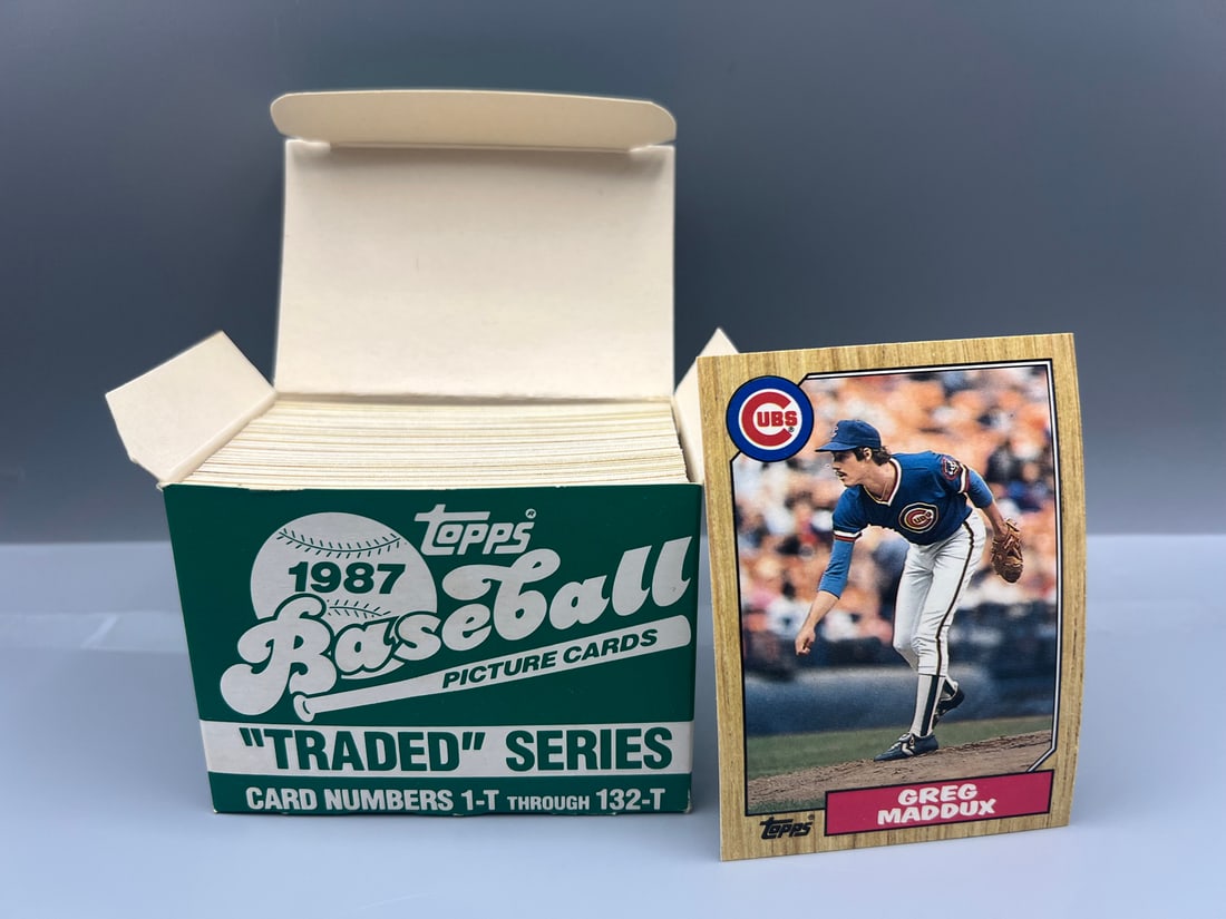 1987 Topps Traded Baseball Complete Set W/ Greg Maddux RC #70T (1 of 3)