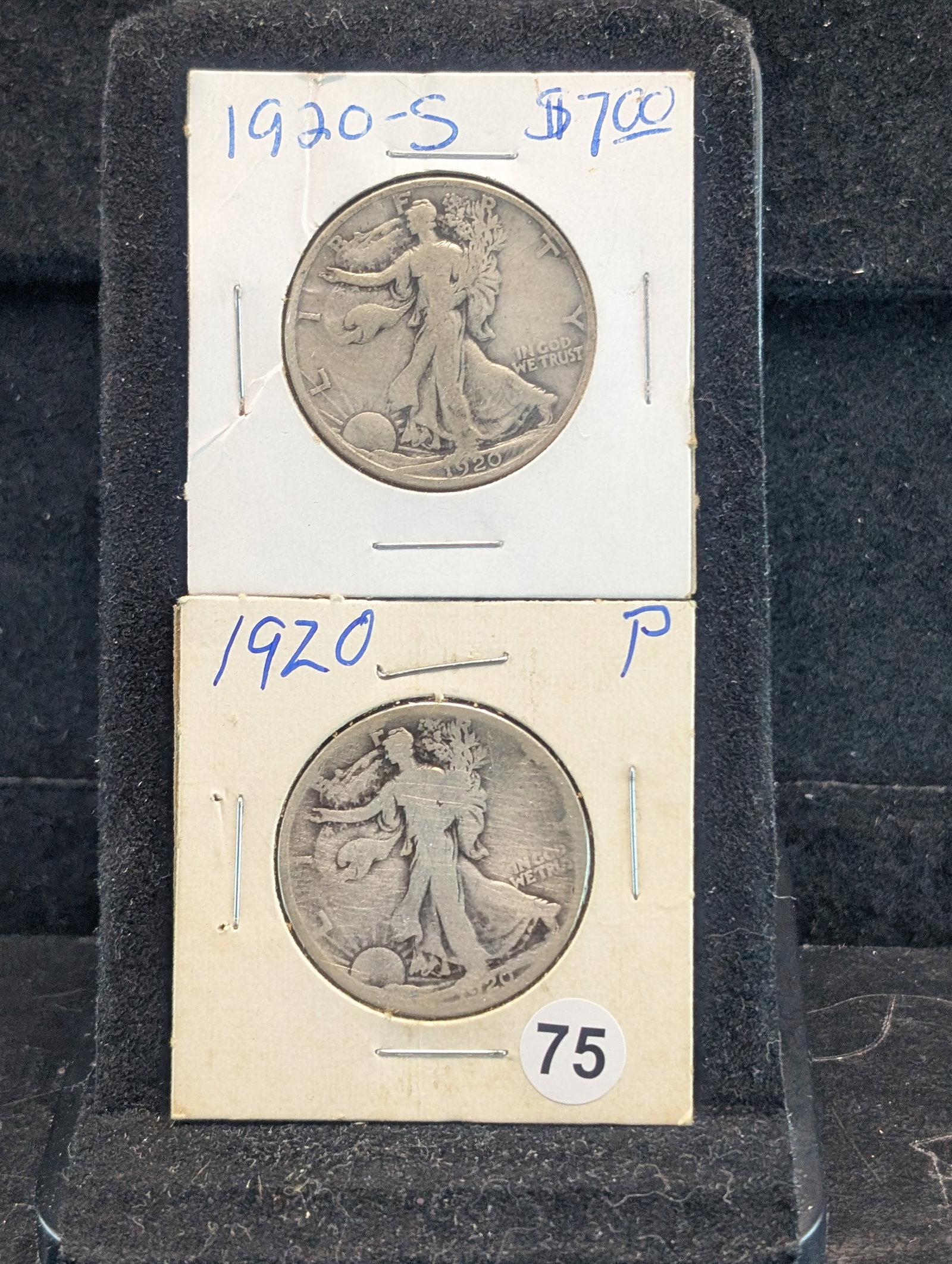 1920 P and S Walking Liberty Half Dollars: 1920 P and S Walking Liberty Half Dollars