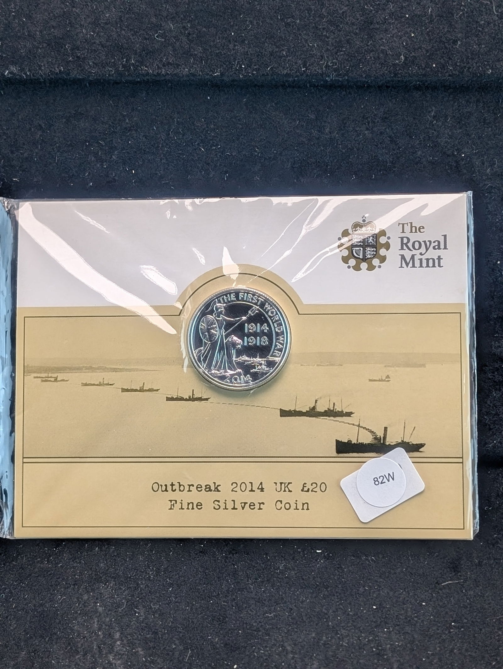 The Royal Mint "Outbreak 2014 UK 20 Pound Fine Silver Coin" .999 Fine silver. 15.71g (1 of 3)