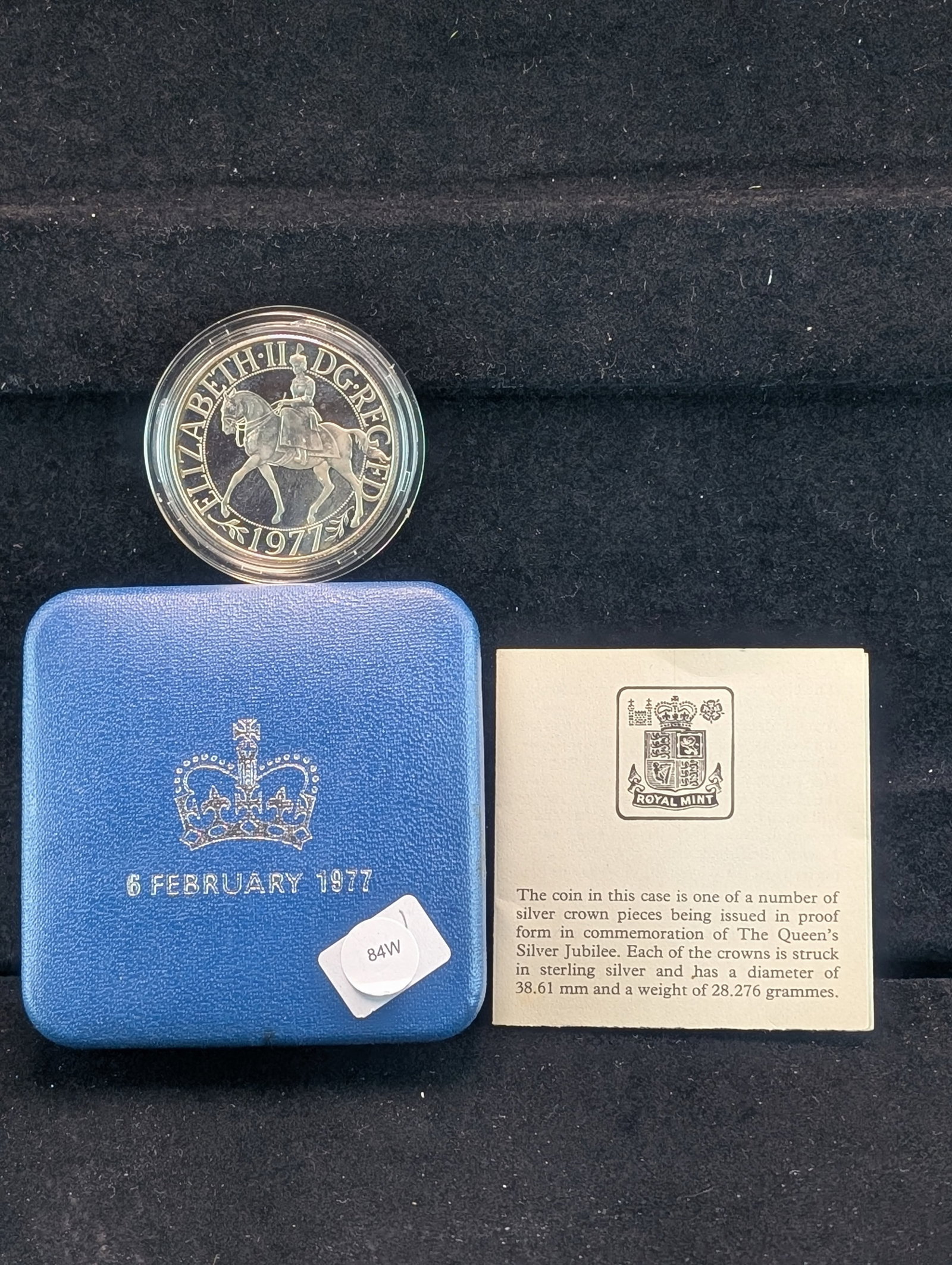 1977 Royal Mint Jubilee Commem Sterling Silver 28.276 grams: 1977 Royal Mint Jubilee Commem Sterling Silver 28.276 grams