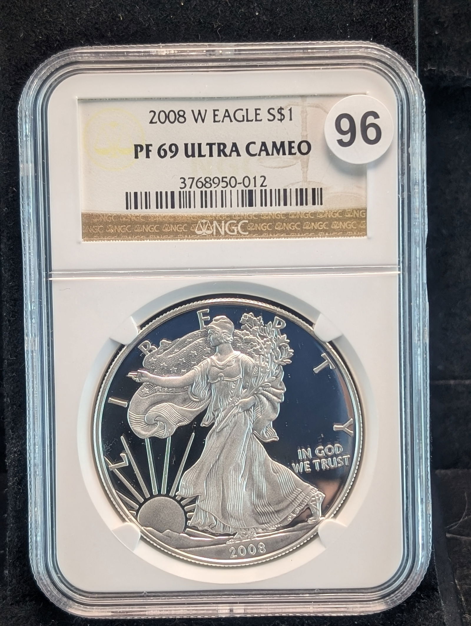 2008 W American Silver Eagle PF 69 Ultra Cameo by NGC (1 of 3)
