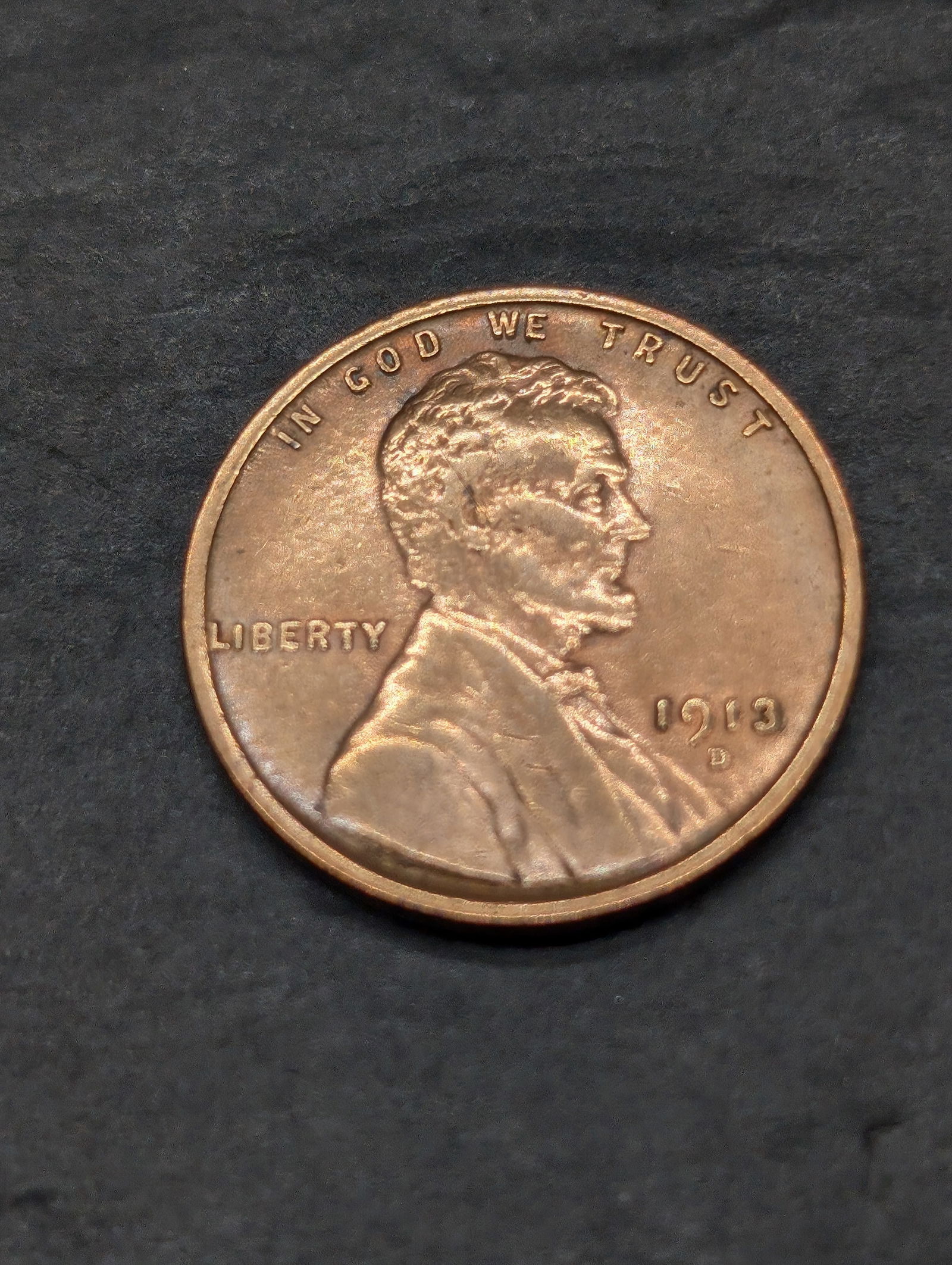 1913-D Lincoln Wheat Cent **AU** (1 of 2)