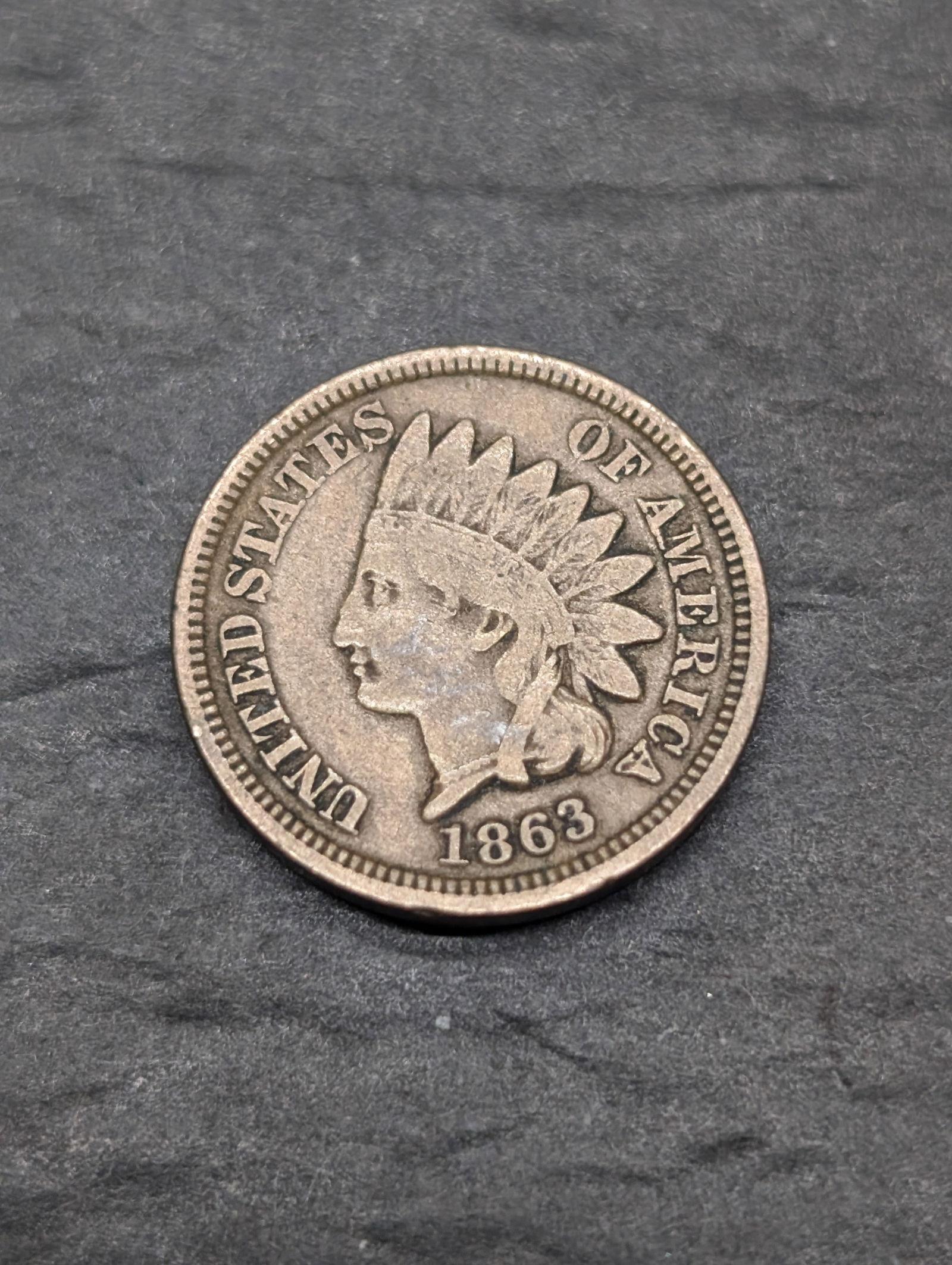 **VG** 1863 Indian Head Cent (1 of 2)