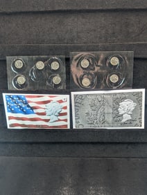 (2 Sets- 9 total Coins) Mercury Dimes (all 1940's)
