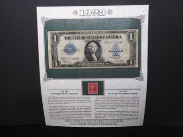 1923 Large Size One Dollar Silver Certificate (Horse Blanket)