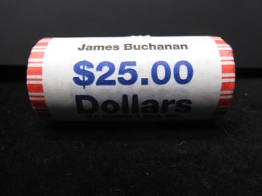 $25 Dollar Roll of 2010  James Buchan Presidential Dollars