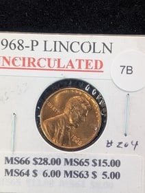 1968-P Lincoln Memorial Cent Uncirculated