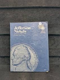 (65 Coins) Whitman Coin book of Jefferson Nickels 1938-1961 - Complete