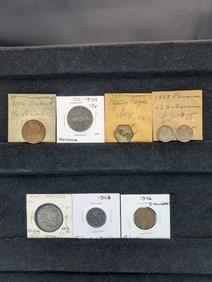 Eight Assorted Foreign Coins