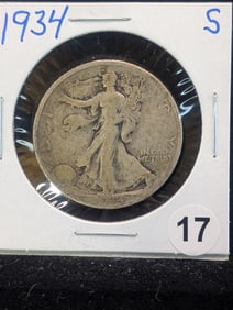 1934 S Walking Liberty Half Dollar