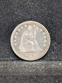 1878 Liberty Seated Quarter - Nice Detail