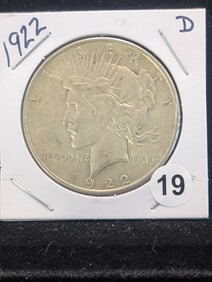 1922 D Silver Peace Dollar