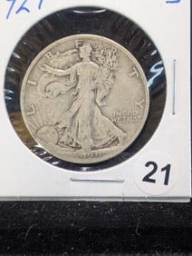 1929 S Walking Liberty Half Dollar