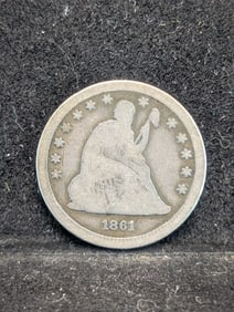1861 Seated Liberty Quarter