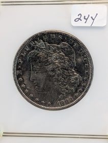 1882-S Morgan Silver Dollar - UNC - Rainbow Toned
