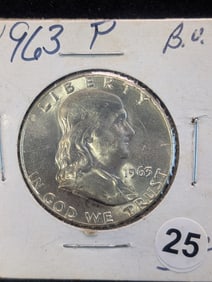 1963 P Franklin Half Dollar NICE COIN