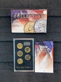 2001 P & D Statehood Quarter Collection Gold Edition
