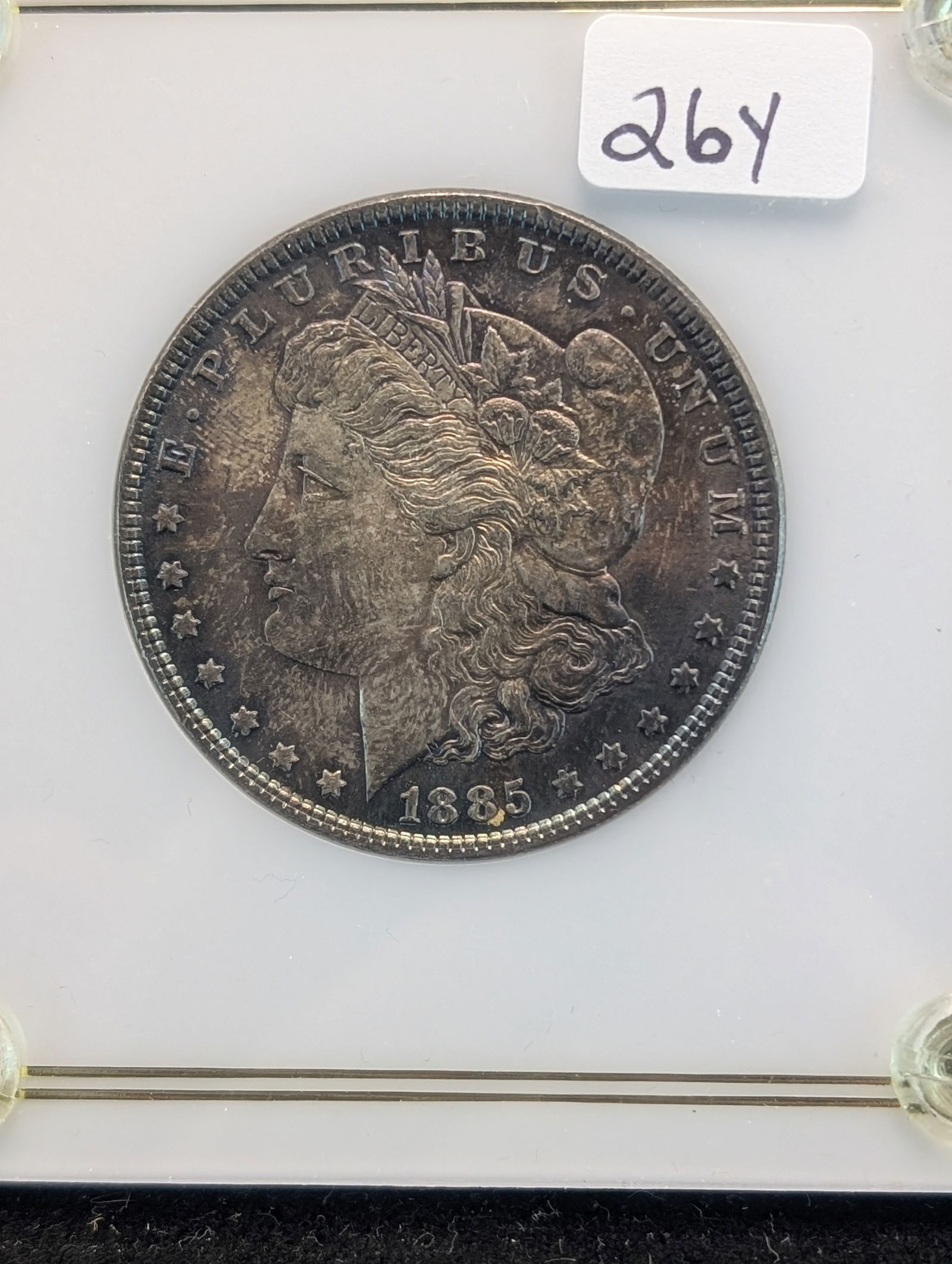 1885 Morgan Silver Dollar - Beautiful Rainbow Toning (1 of 3)
