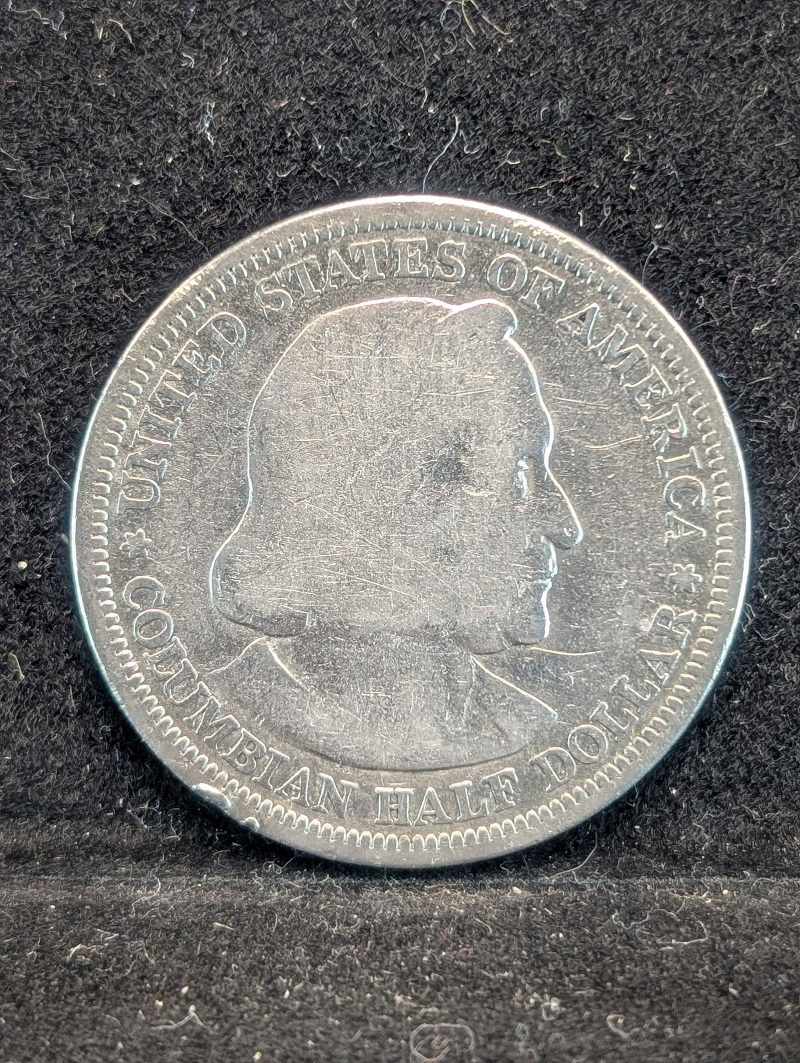 1892 Columbian Exposition Silver Half Dollar Chicago World's Fair (1 of 2)