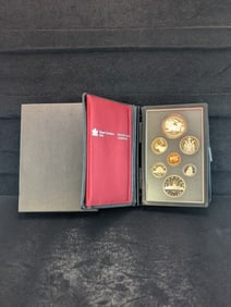 1981 Royal Canadian Mint Proof Set with 50% Silver Dollar (One Hundred Anniversary of Founding of