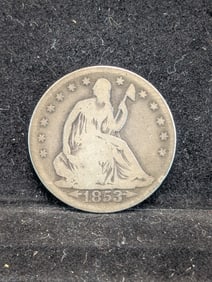 1853 Seated Liberty Half Dollar w/Arrows