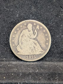 1875 Seated Liberty Half Dollar