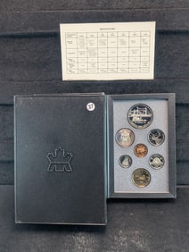1991 Royal Canadian Mint Proof Set with 50% Silver Dollar (175th Anniversary of the launching the