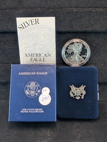 2001-W American Eagle One Ounce Silver Proof Bullion Coin