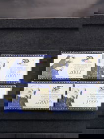 (4 Sets) 1999-S, 2000-S, 2001-S, 2002-S United States Mint State Quarters Proof Sets OGP
