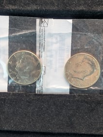 1989 P&D Kennedy Half Dollars Uncirculated -60 by Littleton Clad