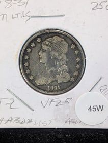 1831 Liberty Capped Bust Quarter - Small Letters