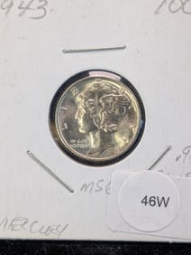 1943 Mercury Dime - MS67