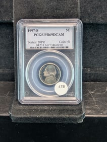 1997-S Jefferson Nickel PR69DCAM By PCGS