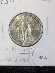 1930 Standing Liberty Quarter - T-2 MS64