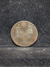 1746 West Friesland VOC 1 Duit Coin