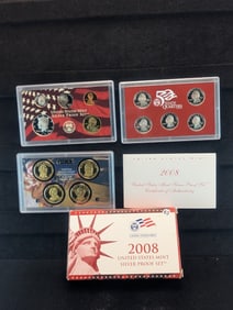 2008 S US Mint Silver Proof Set OGP