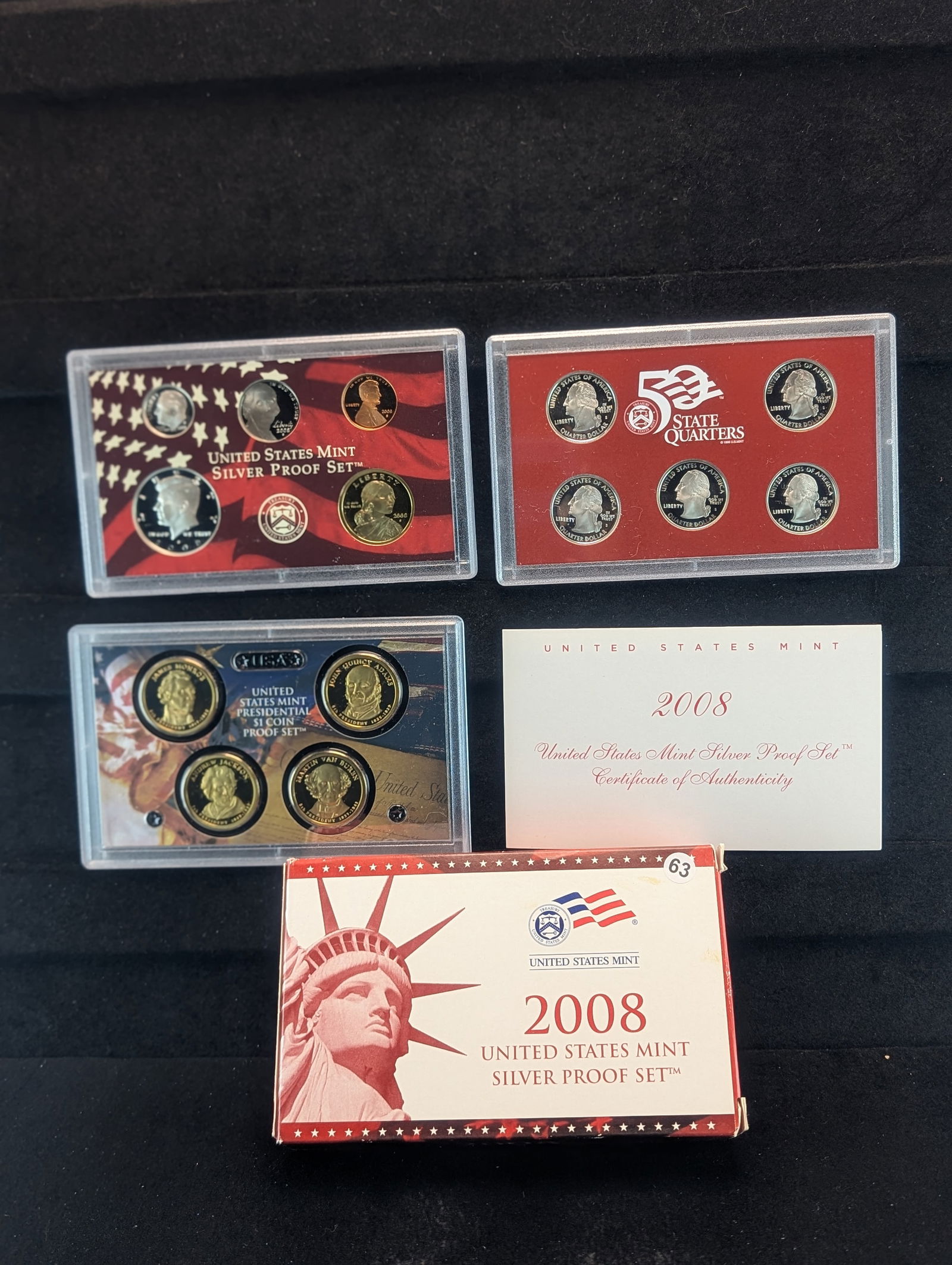 2008 S US Mint Silver Proof Set OGP (1 of 4)