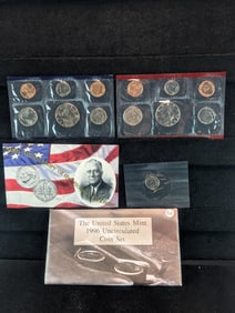 1990 P&D and 1996 P&D UNC United States Mint Coin Set OGP